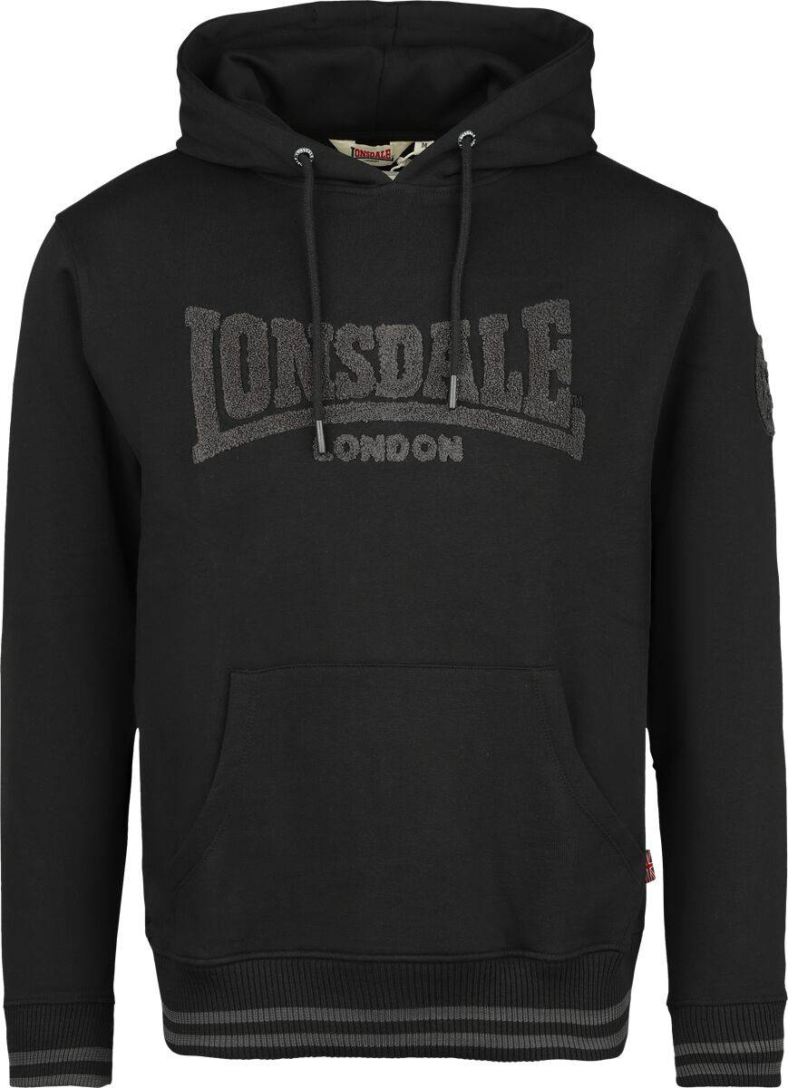 EMP "Kneep" Kapuzenpullover schwarz von Lonsdale London Black Friday Preise