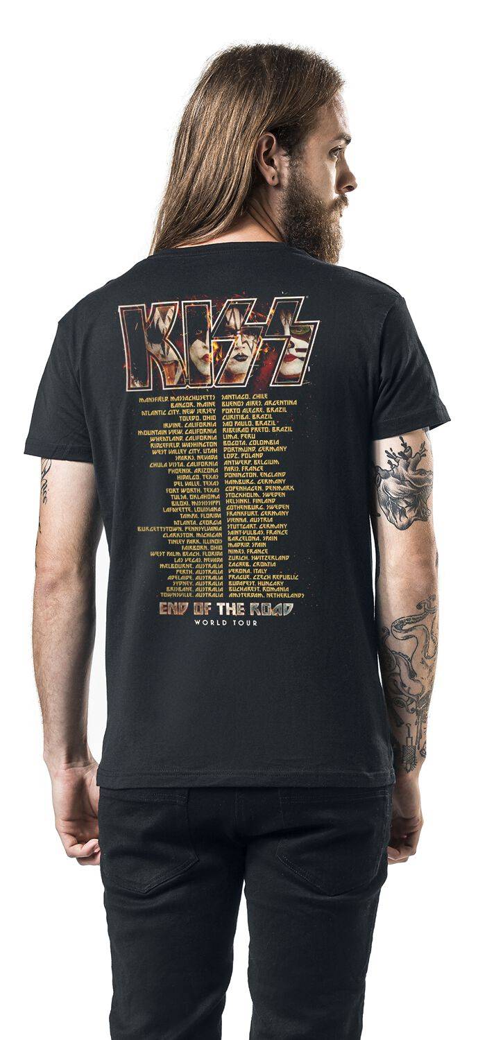 EMP "EOTR World Tour Burning" T-Shirt schwarz von Kiss Preisnachlass