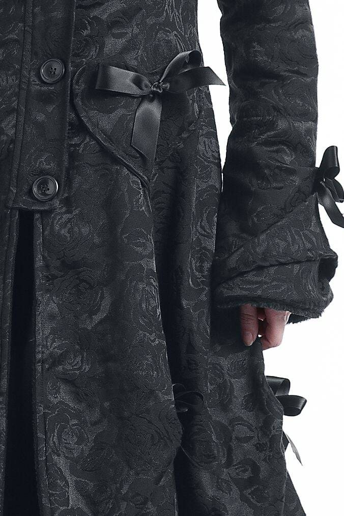 EMP "Alice Rose Coat" Wintermantel schwarz von Poizen Industries Muttertagsangebot