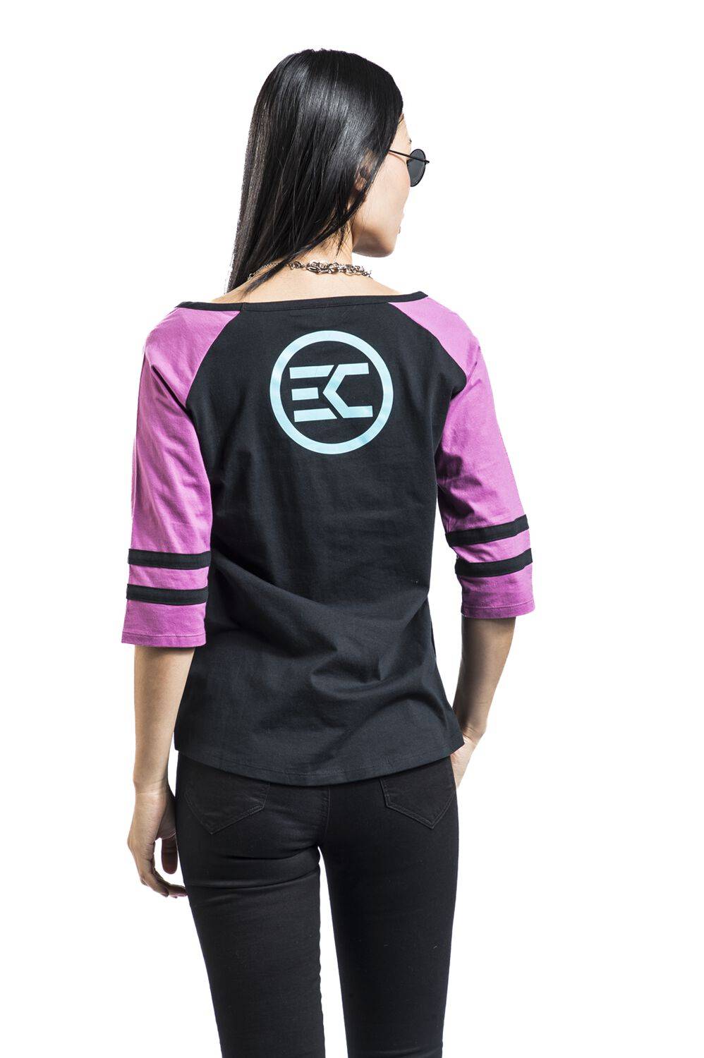 EMP "EMP Signature Collection" Langarmshirt schwarz/pink von Electric Callboy Vatertagsangebot