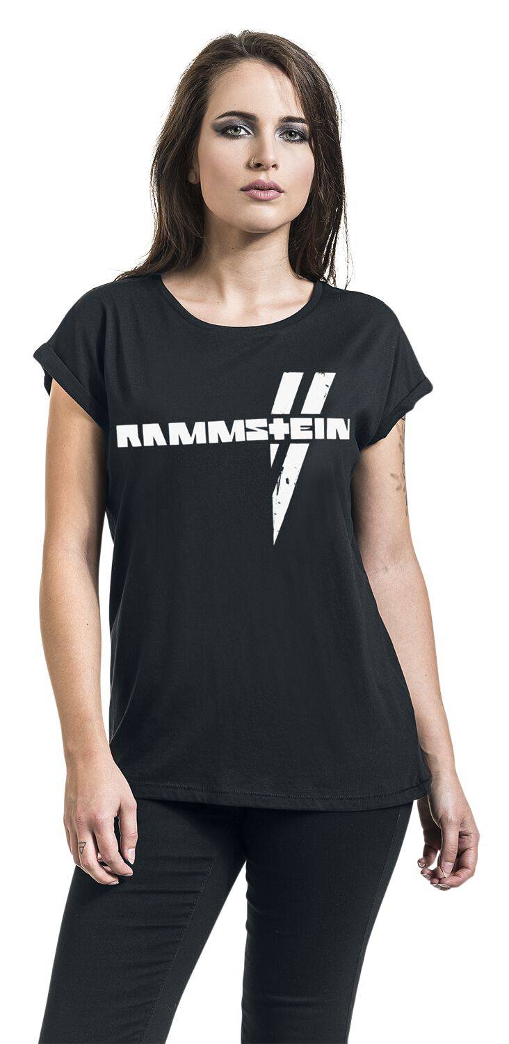 EMP "Weiße Balken" T-Shirt schwarz von Rammstein Jubiläumsangebot