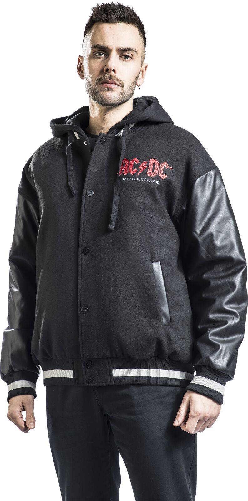 EMP "EMP Signature Collection" Collegejacke schwarz/grau von AC/DC Räumungsverkauf