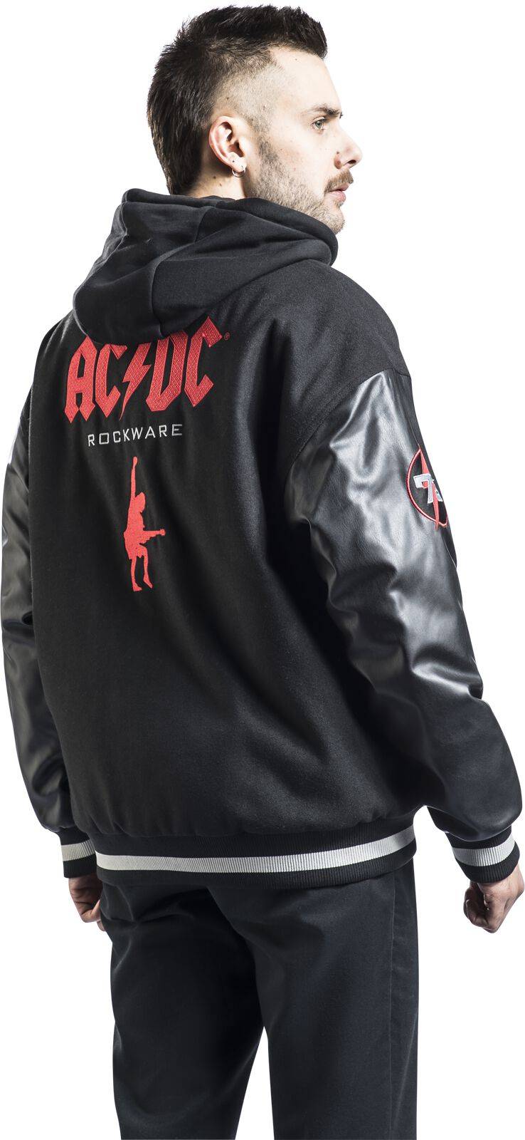 EMP "EMP Signature Collection" Collegejacke schwarz/grau von AC/DC Räumungsverkauf