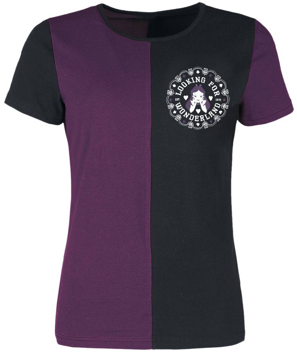 EMP "University" T-Shirt lila/schwarz von Alice im Wunderland