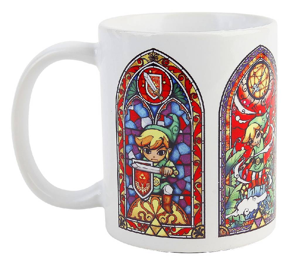 EMP "Stained Glass" Tasse weiß von The Legend Of Zelda Bis zu 65% Rabatt