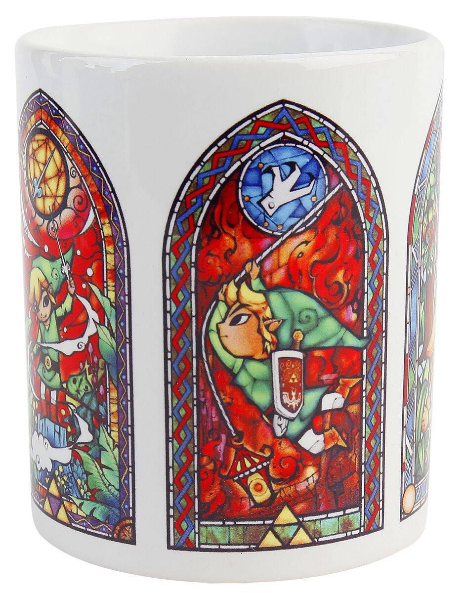 EMP "Stained Glass" Tasse weiß von The Legend Of Zelda Bis zu 65% Rabatt