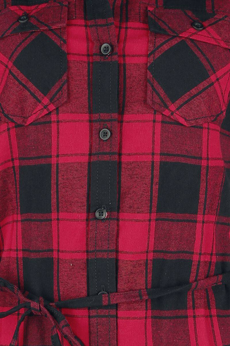 EMP "Ladies Longshirt Lucy" Langarmhemd rot/schwarz von Brandit Kostenloser Versand
