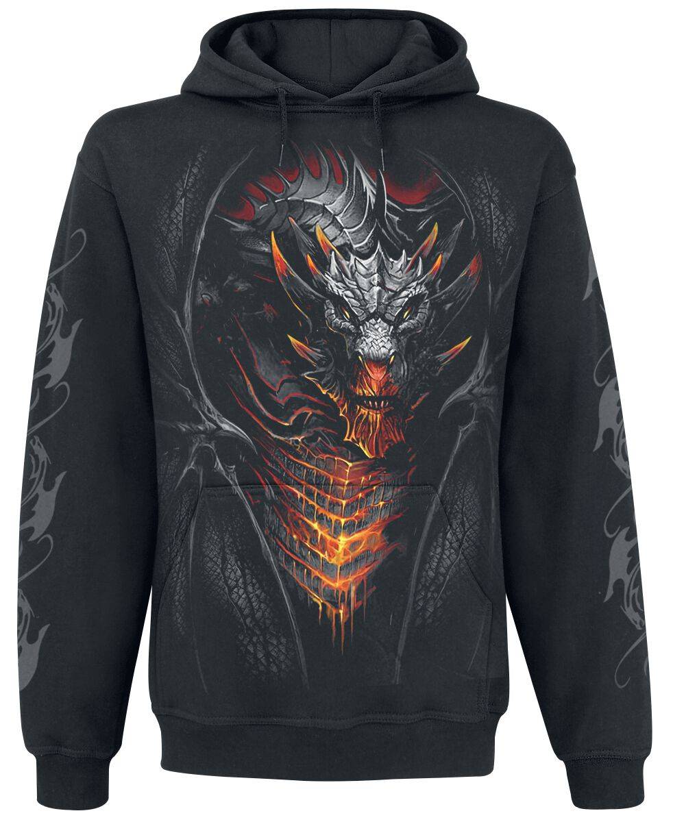 EMP "Draconis" Kapuzenpullover schwarz von Spiral