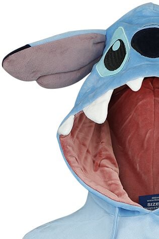 EMP "Stitch Novelty Cropped" Kapuzenpullover blau von Lilo & Stitch Versandkostenfrei