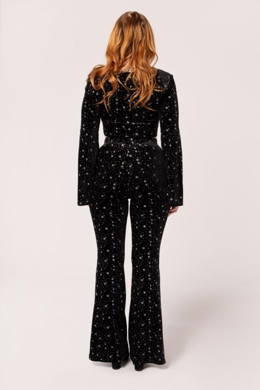 EMP "Vela Trousers" Stoffhose schwarz/weiß von Hell Bunny Großer Ausverkauf