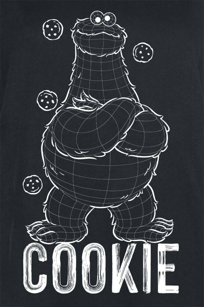EMP "Cookie" T-Shirt schwarz von Sesamstraße Neuheiten