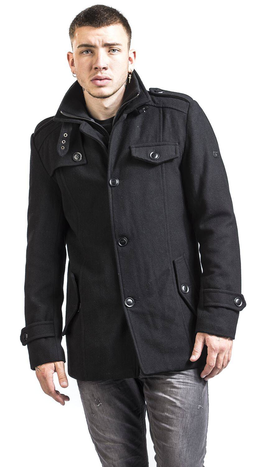 EMP "Brandon" Mantel schwarz von Indicode Räumungsverkauf