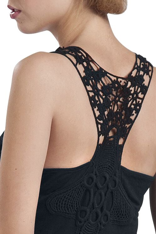 EMP "Laced Racerback" Top schwarz von RED by EMP Letzte 2 Tage