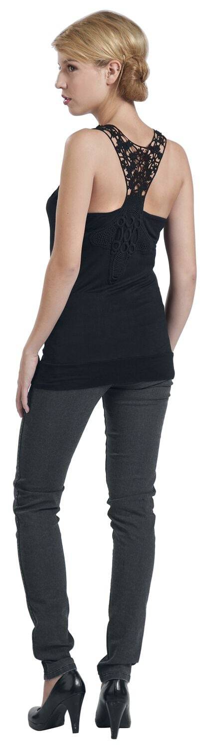 EMP "Laced Racerback" Top schwarz von RED by EMP Letzte 2 Tage