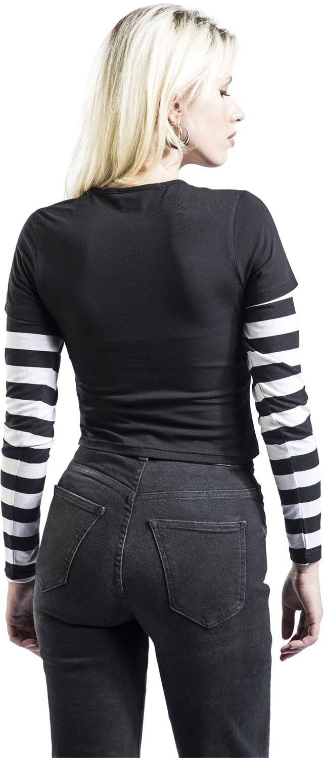 EMP "Socially Distant" Langarmshirt schwarz/weiß von Wednesday Bis zu 50% Rabatt