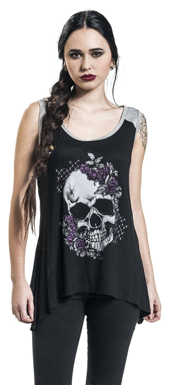 EMP Top schwarz/grau von Black Premium by EMP Clearance-Verkauf