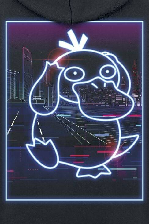 EMP "Enton - Neon" Kapuzenjacke schwarz von Pokémon im Angebot