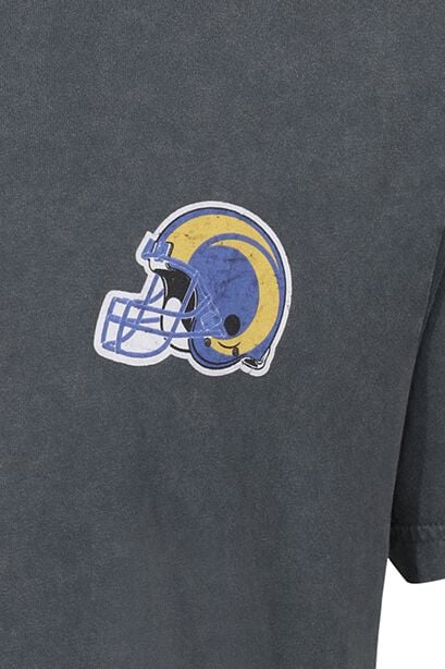 EMP "NFL Rams College Black Washed" T-Shirt multicolor von Recovered Clothing Räumungsverkauf