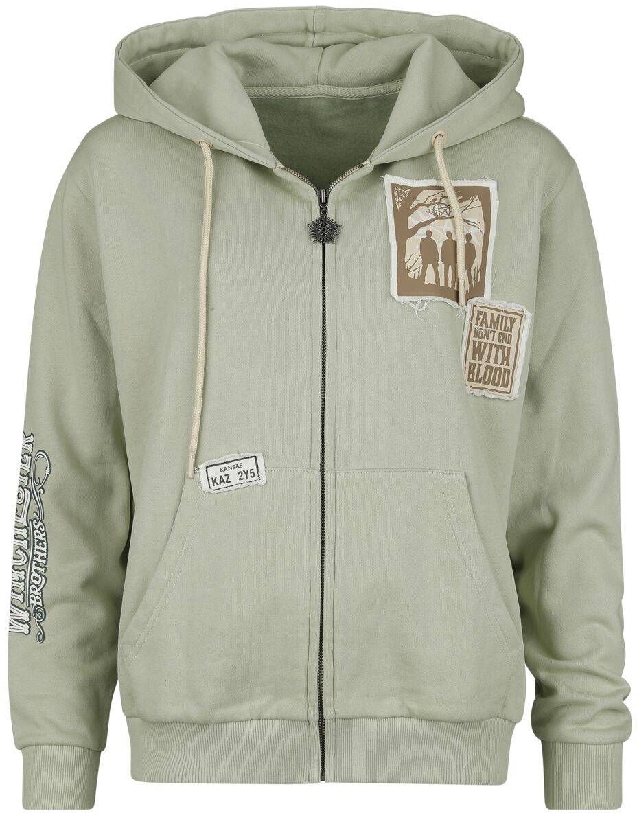 EMP "Winchester Brothers" Kapuzenjacke grün von Supernatural