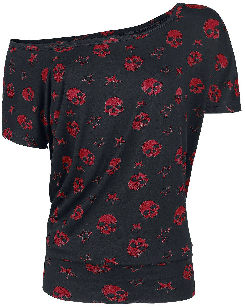 EMP T-Shirt schwarz/rot von Full Volume by EMP