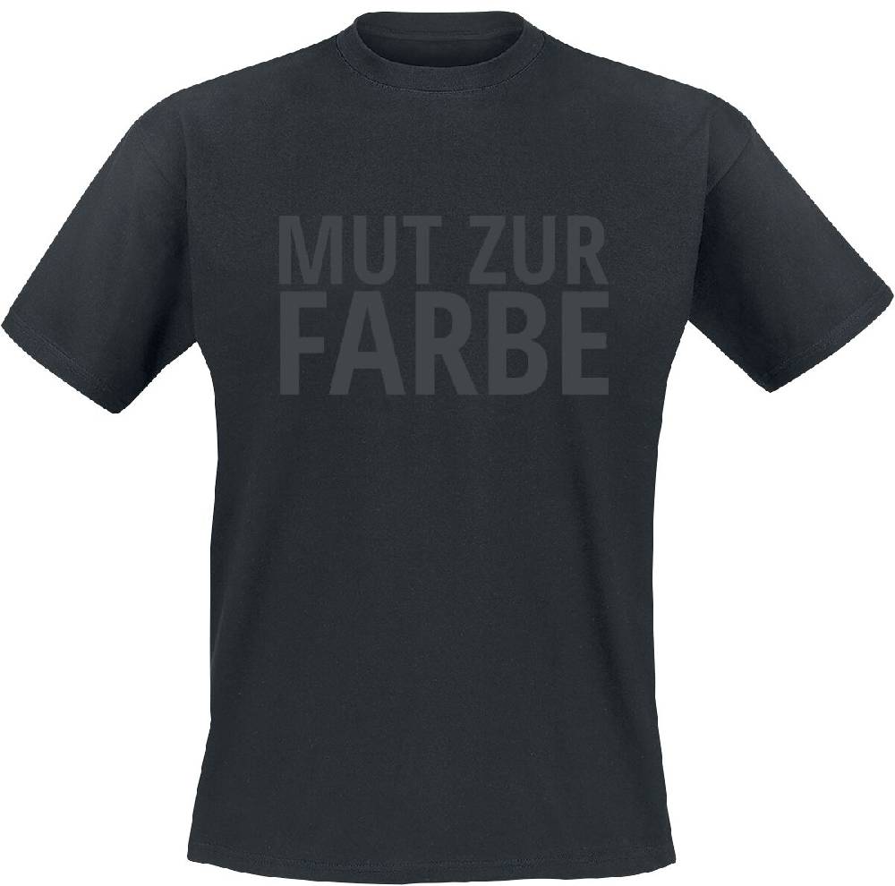 EMP "Mut zur Farbe" T-Shirt schwarz von Sprüche Nur für heute