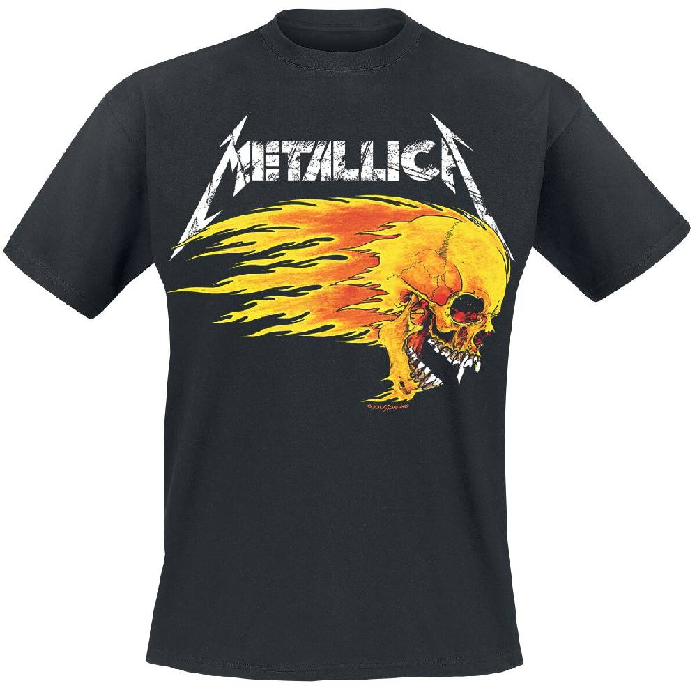 EMP "Flaming Skull Tour Tee" T-Shirt schwarz von Metallica Vierteljährliche Förderung