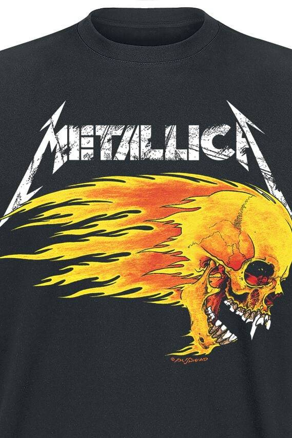 EMP "Flaming Skull Tour Tee" T-Shirt schwarz von Metallica Vierteljährliche Förderung