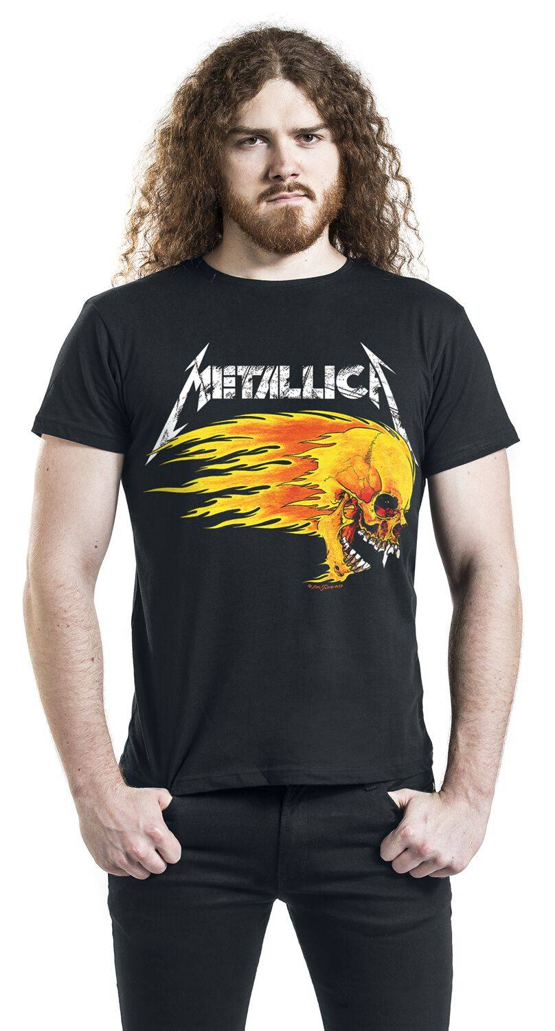 EMP "Flaming Skull Tour Tee" T-Shirt schwarz von Metallica Vierteljährliche Förderung