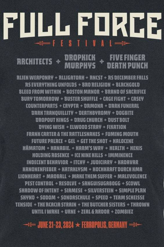 EMP "The Most Metal Place On Earth" T-Shirt schwarz von Full Force 2024 Online