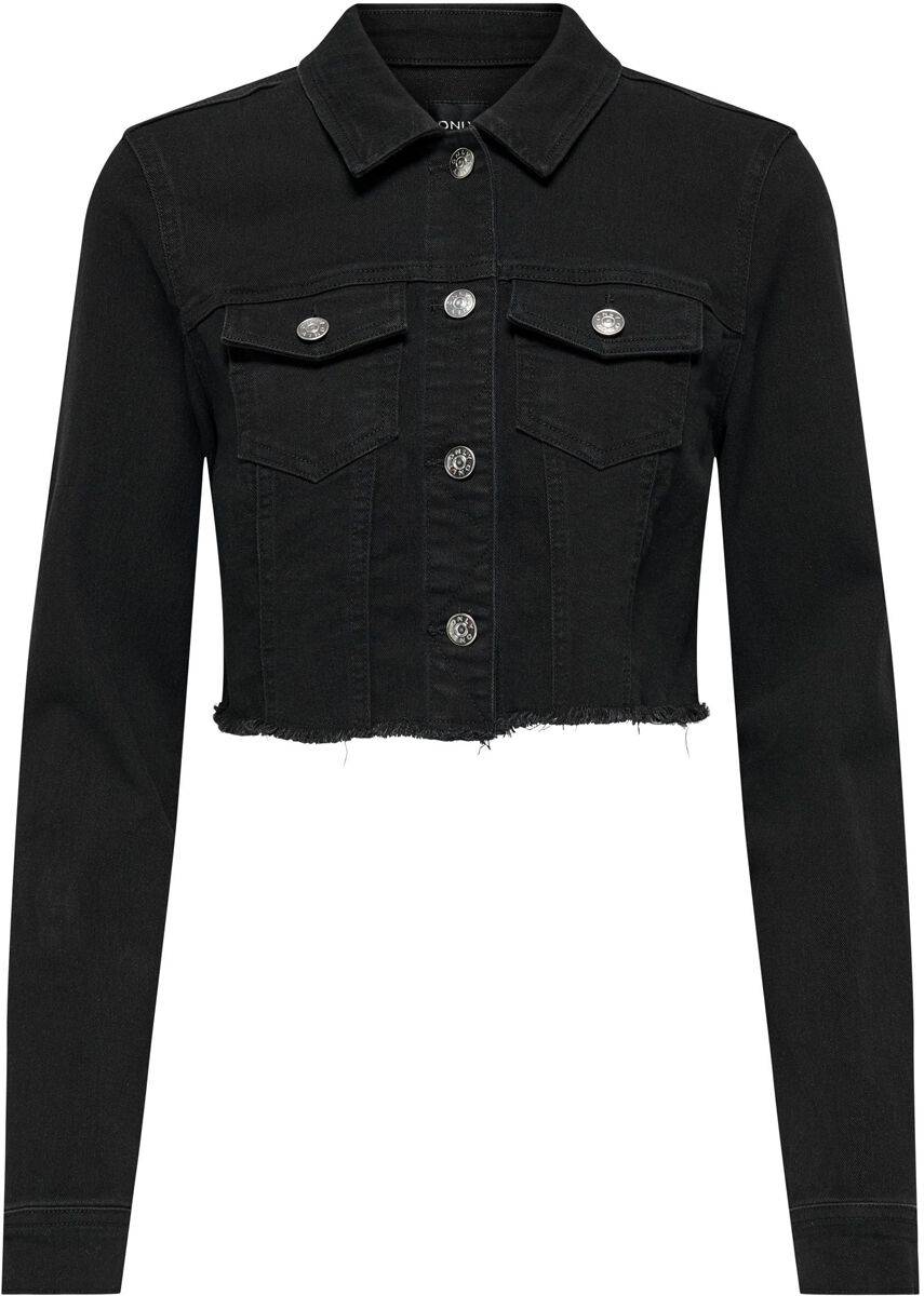 EMP "Onlwonder LS Cropped DNM Jacket NOOS" Jeansjacke schwarz von Only Outlet