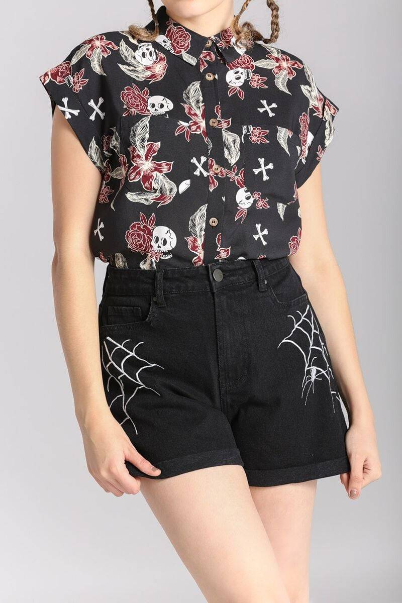 EMP "Ariana Shorts" Short schwarz von Hell Bunny Hotsell