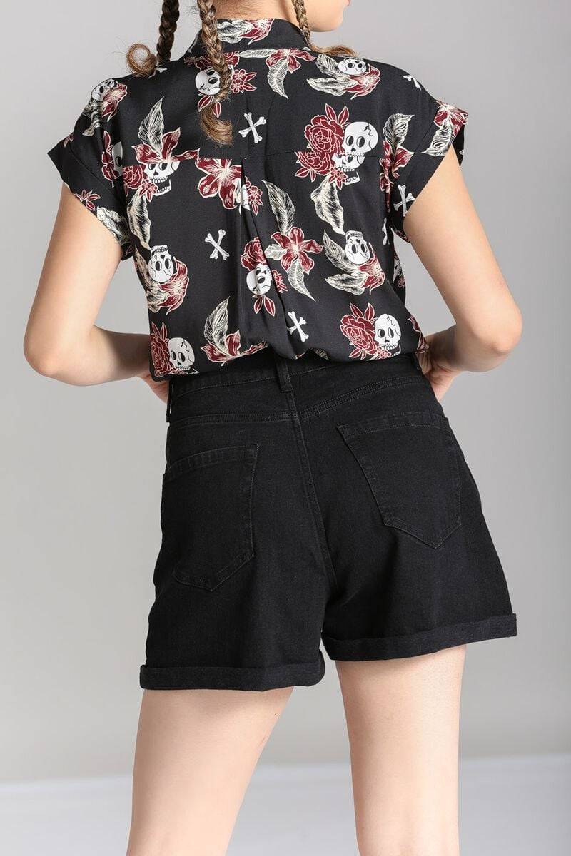 EMP "Ariana Shorts" Short schwarz von Hell Bunny Hotsell
