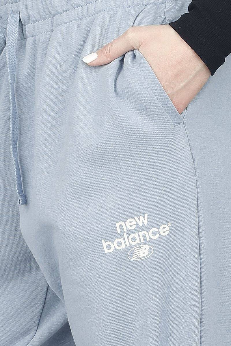 EMP "NB Essentials Graphic Fleece Pant" Trainingshose blau von New Balance Günstiger Verkauf