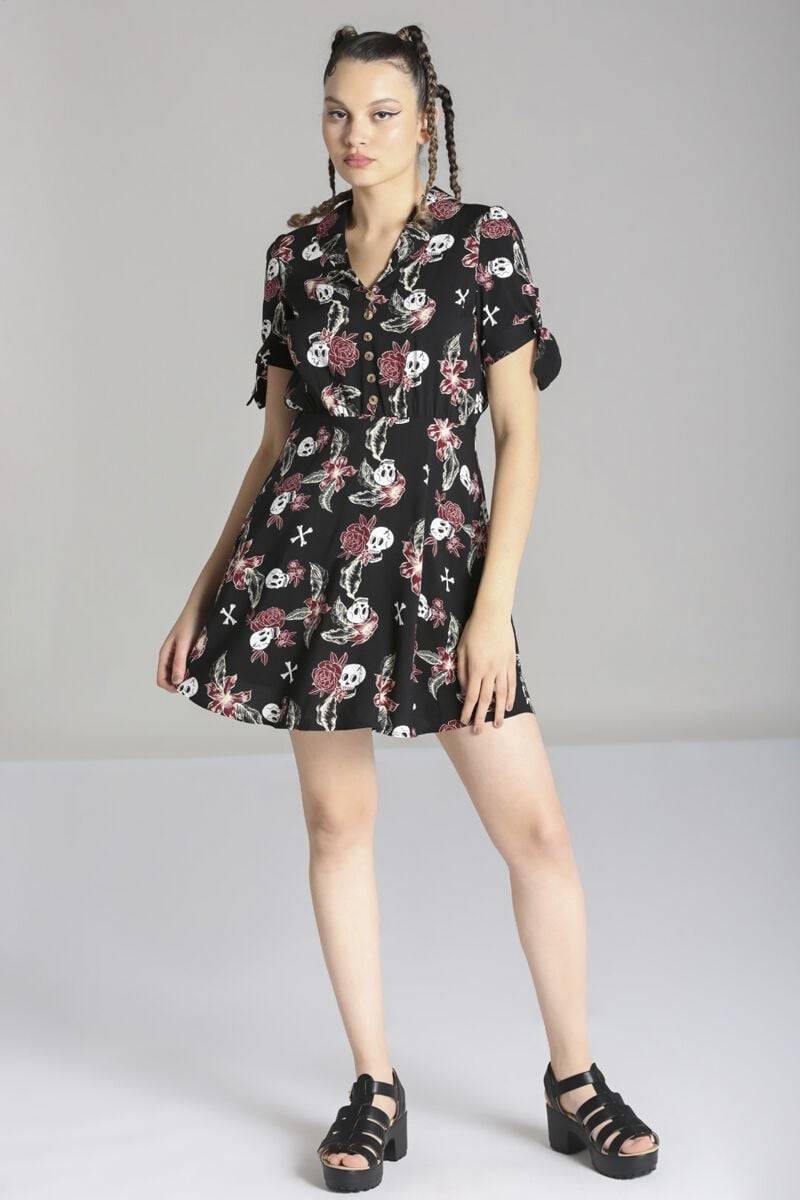 EMP "Alani Mini Dress" Kurzes Kleid multicolor von Hell Bunny Blitzverkäufe