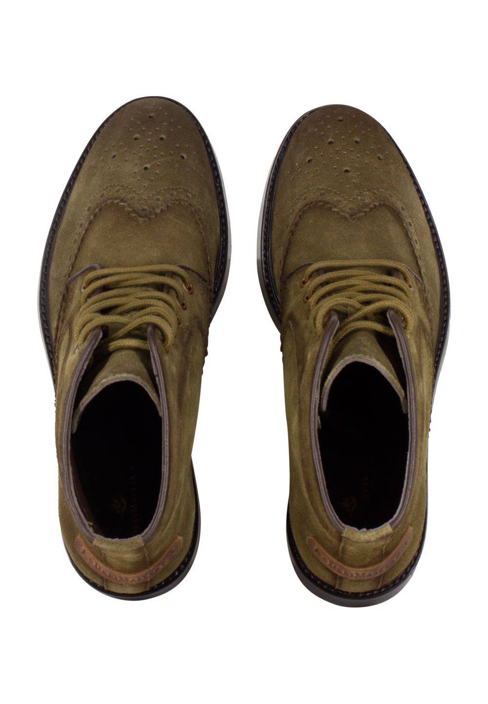 Schmuddelwedda DreiMaster Vintage Brogue-Stiefeletten Fabrikladen