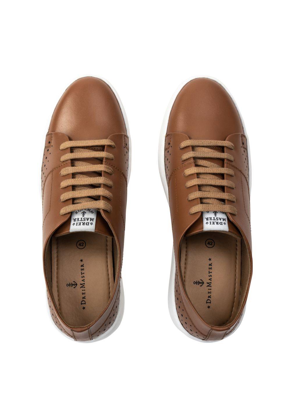 Schmuddelwedda DreiMaster Maritim Sneakers aus Leder Räumungsverkauf