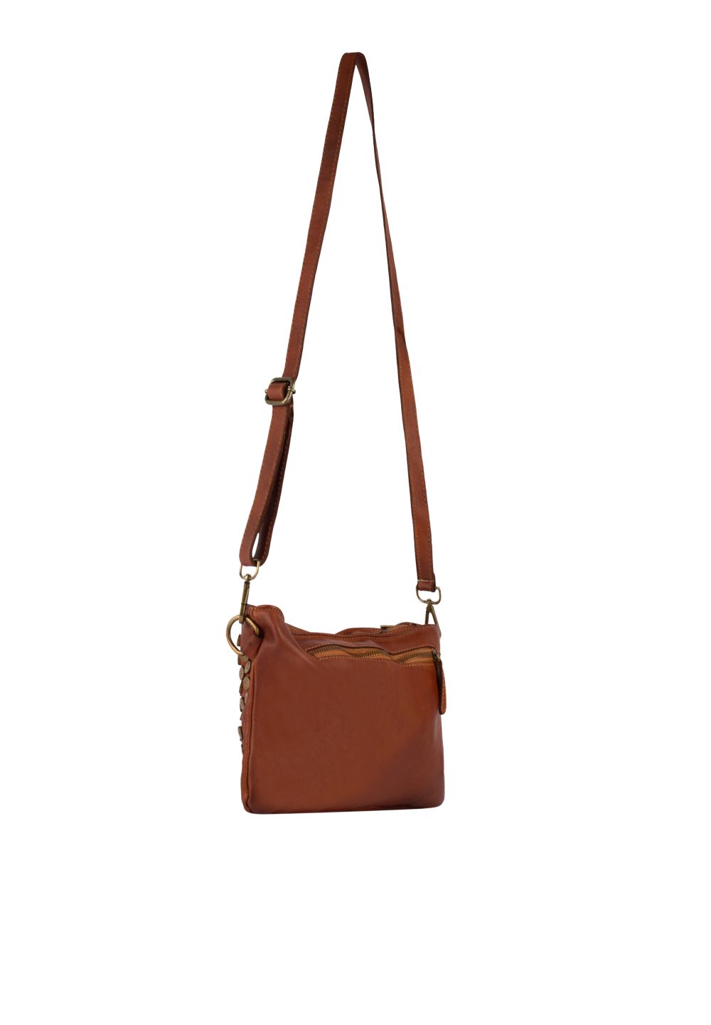 Schmuddelwedda DreiMaster Vintage Ledertasche mit Nieten Speichern exportieren
