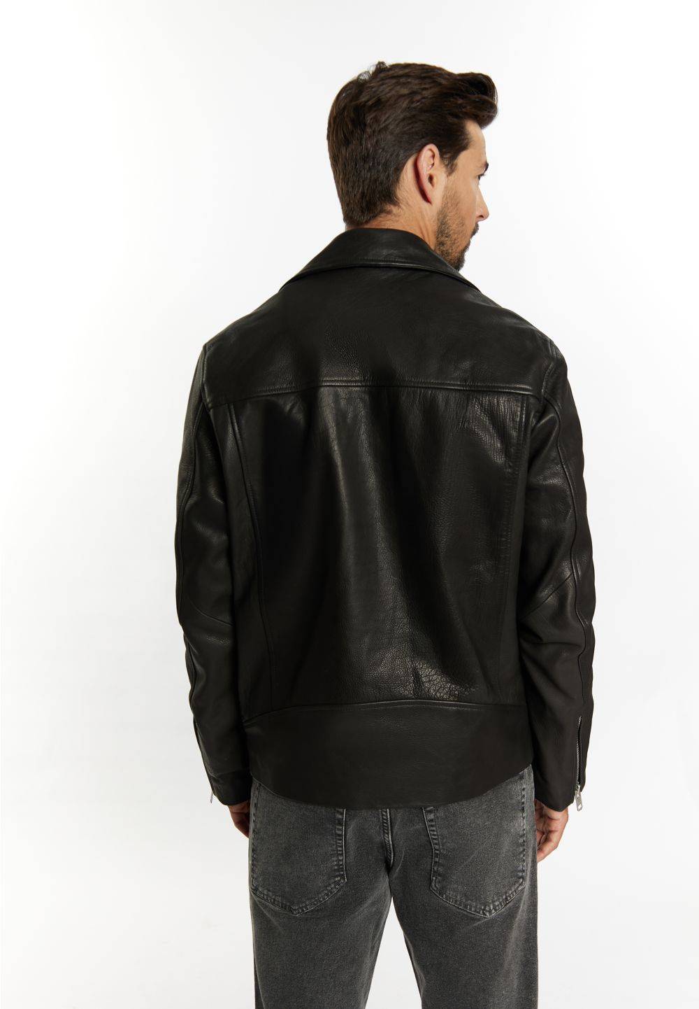 Schmuddelwedda DreiMaster Vintage Bikerjacke aus Leder Fabrikpreis