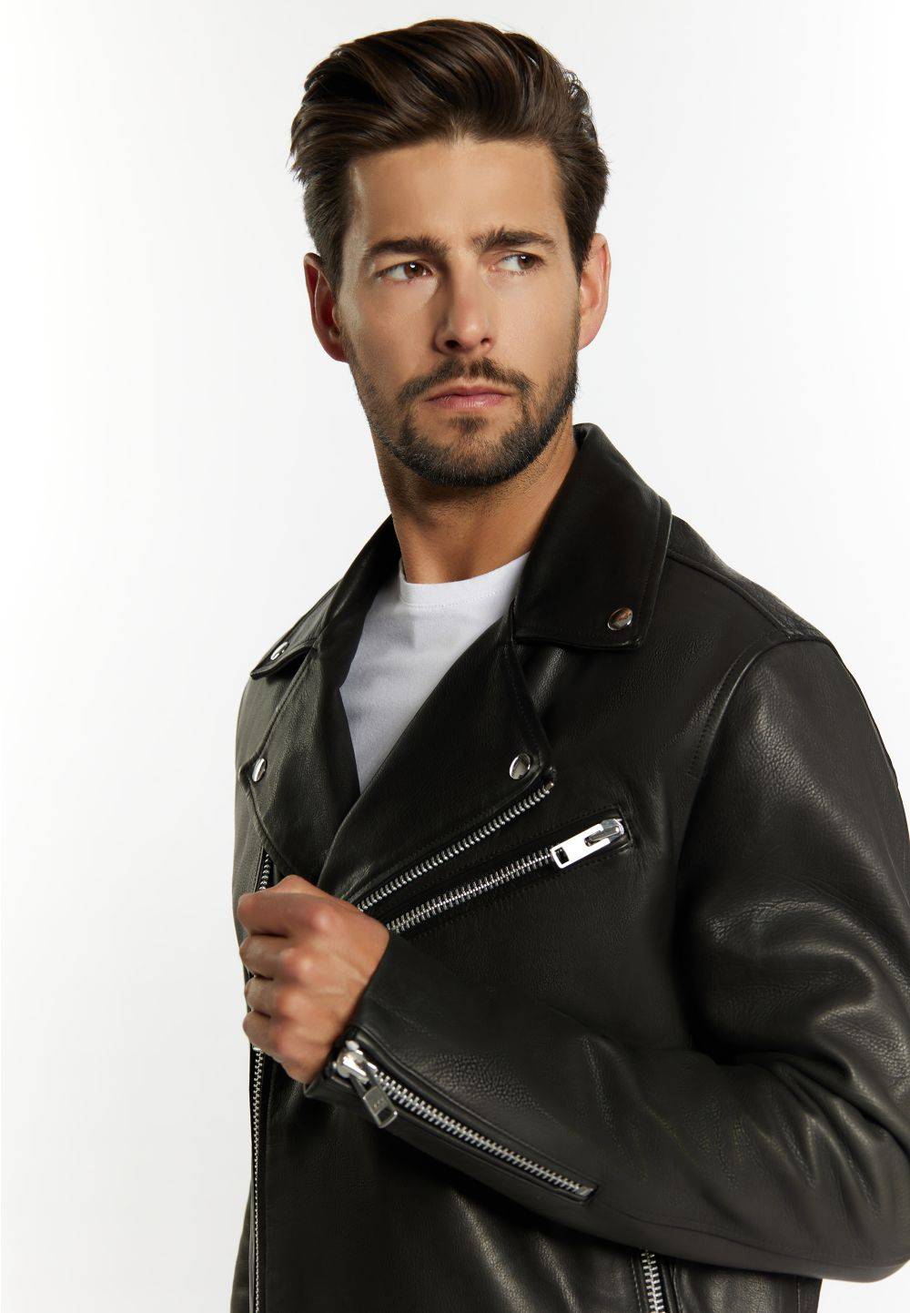 Schmuddelwedda DreiMaster Vintage Bikerjacke aus Leder Fabrikpreis