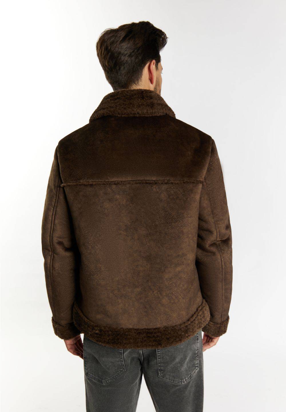 Schmuddelwedda DreiMaster Vintage Übergangsjacke aus Fellimitat Preisnachlass