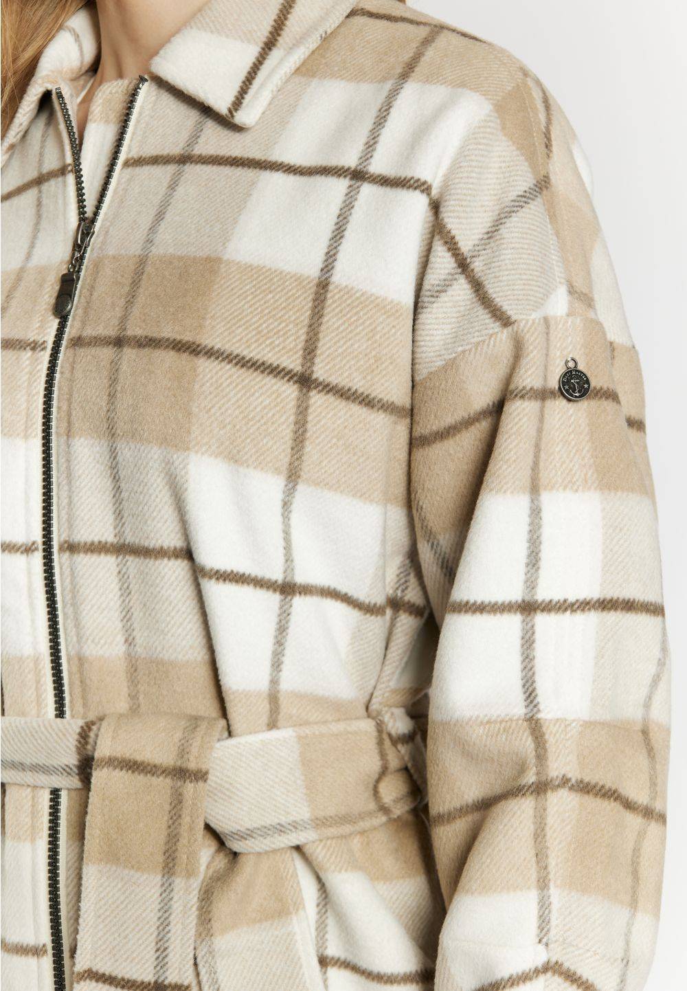 Schmuddelwedda DreiMaster Vintage Übergangsjacke mit Karomuster Im Verkauf