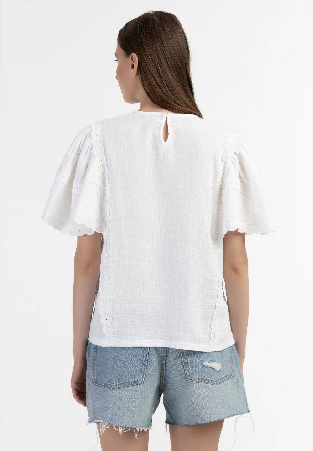 Schmuddelwedda DreiMaster Vintage Blusenshirt mit Spitze 50% Rabatt für begrenzte Zeit