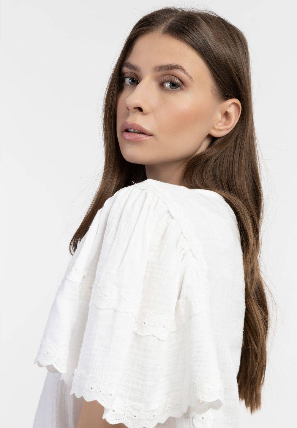 Schmuddelwedda DreiMaster Vintage Blusenshirt mit Spitze 50% Rabatt für begrenzte Zeit
