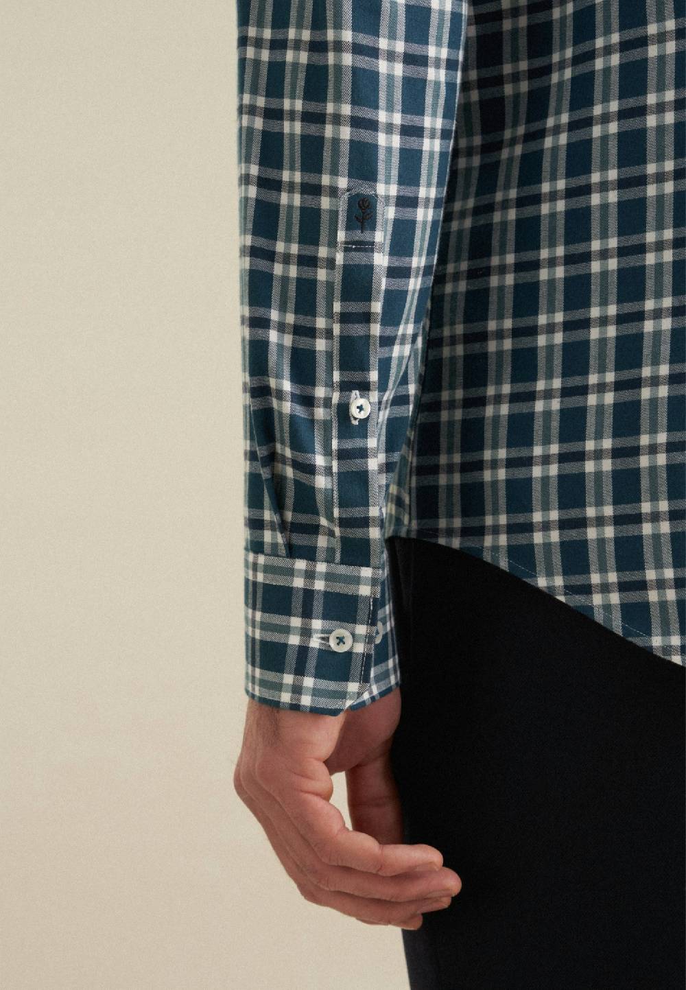 Seidensticker Flanell Flanellhemd in Slim mit Button-Down-Kragen Fabrik Onlineshop