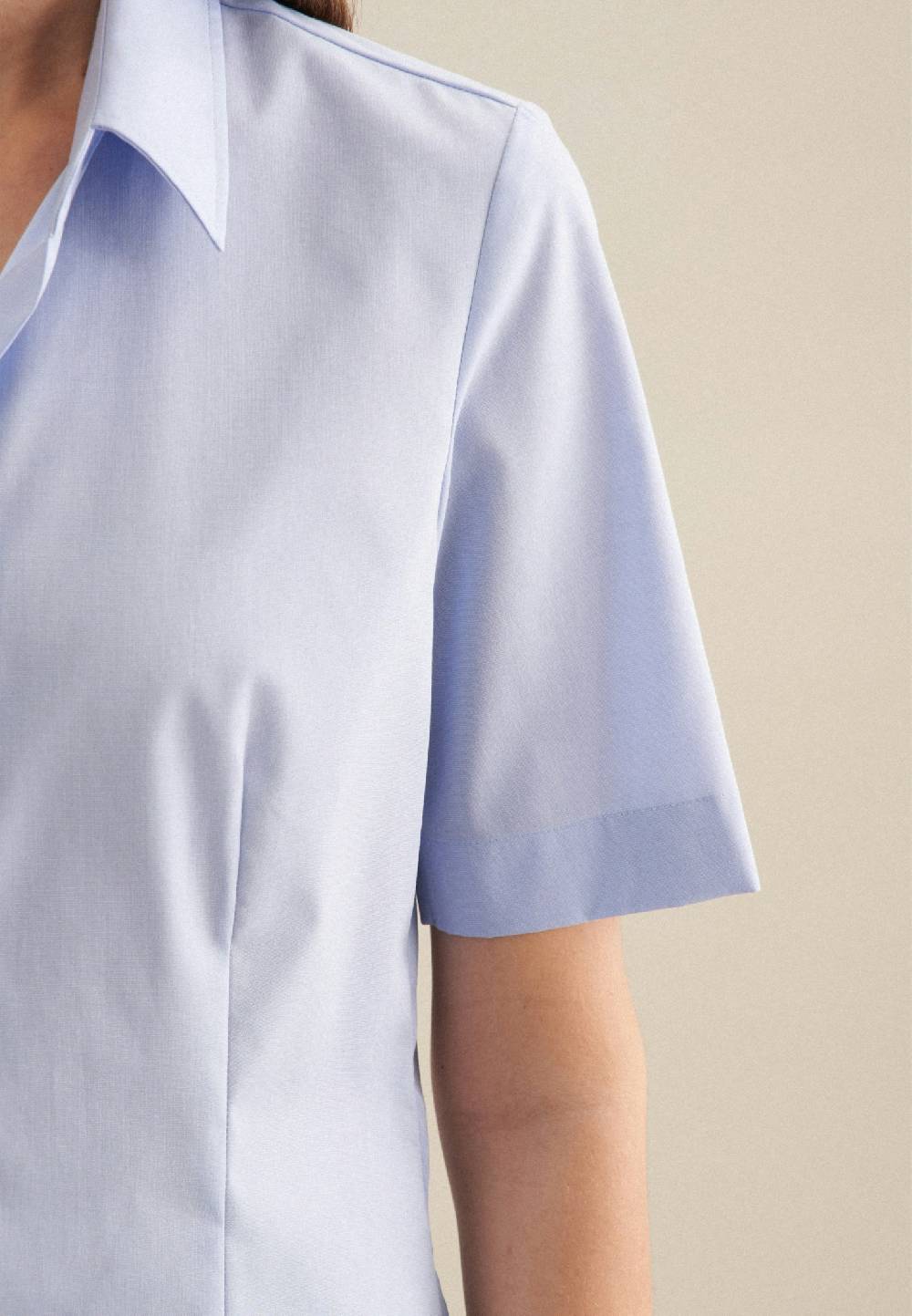 Seidensticker Bügelfreie Kurzarm Fil a fil Hemdbluse 2025