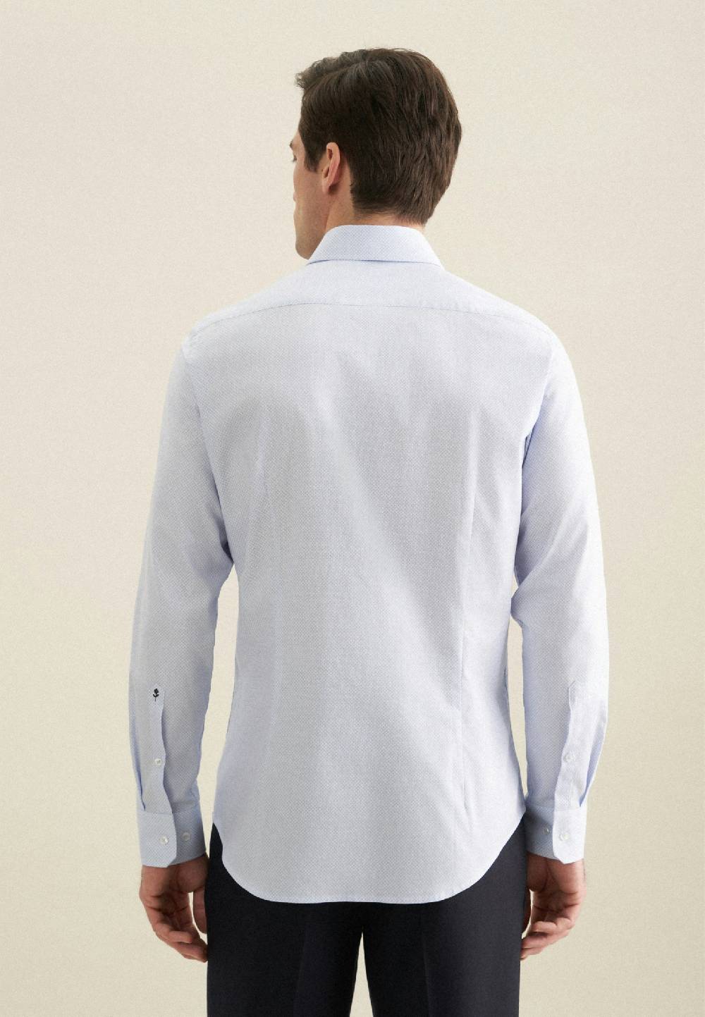 Seidensticker Twill Business Hemd in Slim mit Kentkragen Auslauf