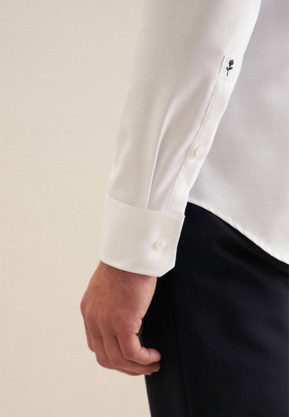 Seidensticker Bügelleichtes Twill Business Hemd in Slim mit Kentkragen Online Shopping