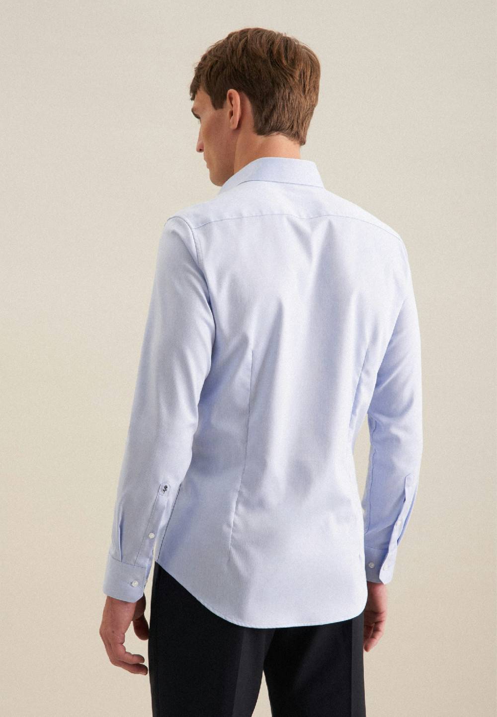 Seidensticker Bügelfreies Twill Business Hemd in Slim mit Kentkragen Osterangebot