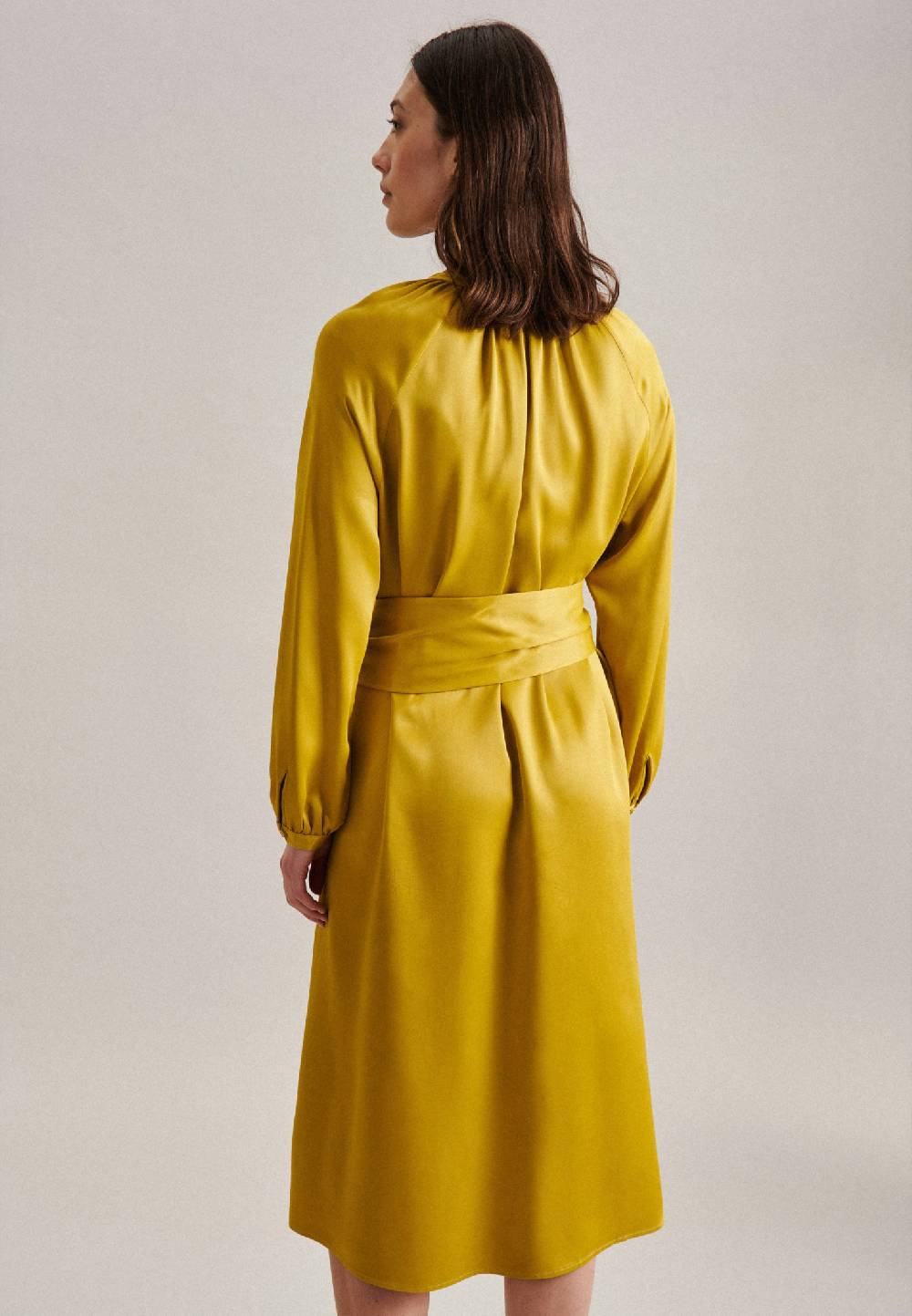 Seidensticker Satin Midi Kleid Super Rabatt