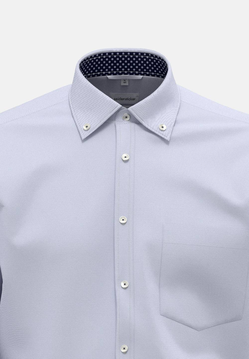 Seidensticker Bügelfreies Twill Business Hemd in Regular mit Button-Down-Kragen Wochenangebot